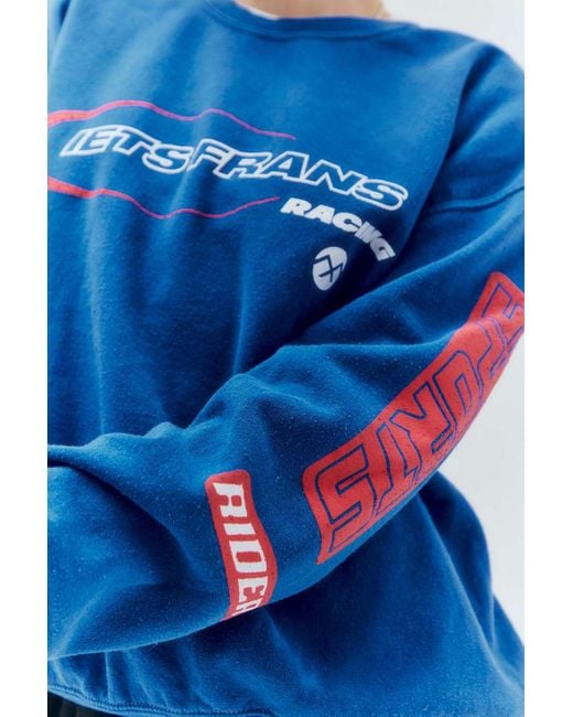 iets frans Blue Motocross Sweatshirt