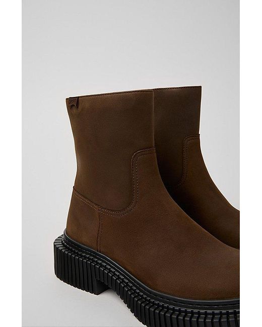 Camper Brown Pix Berlin Leather Ankle Boot