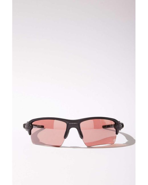 Oakley Pink Red Prizm Flak 2.0 Visor Sunglasses for men