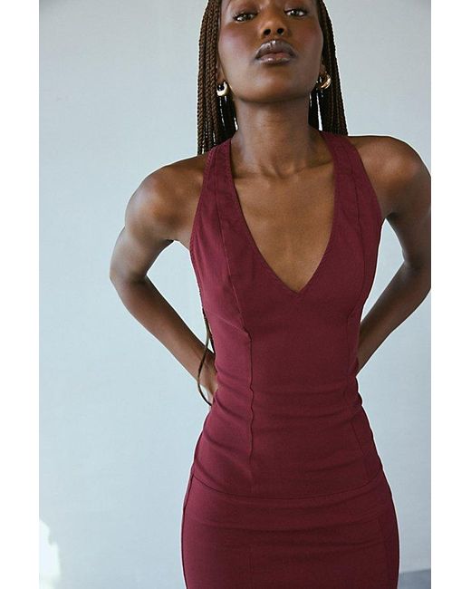 silence and noise red dress Silence + Noise Dresses