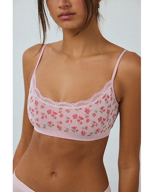Out From Under Multicolor Layla Seamless Lace Trim Bralette
