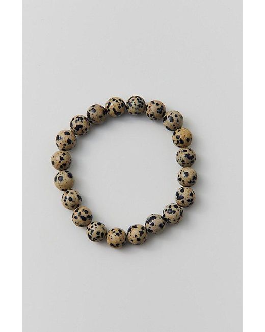 Urban Outfitters Metallic Genuine Stone Beaded Bracelet for men
