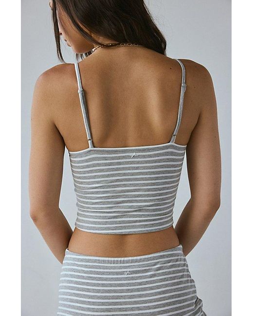 Out From Under Blue Bec Pinch Front Fitted Cami