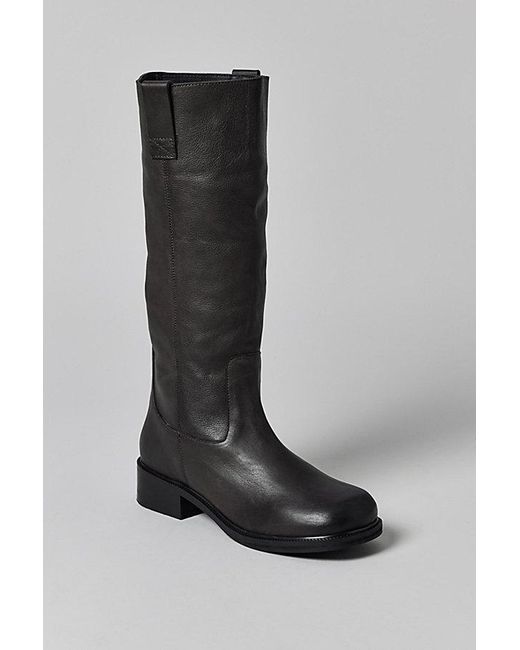 Urban Outfitters Gray Uo Tall Leather Slouch Boot