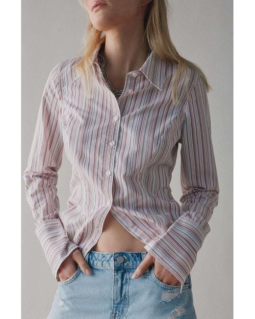 Urban Outfitters Gray Uo Leilani Shirt