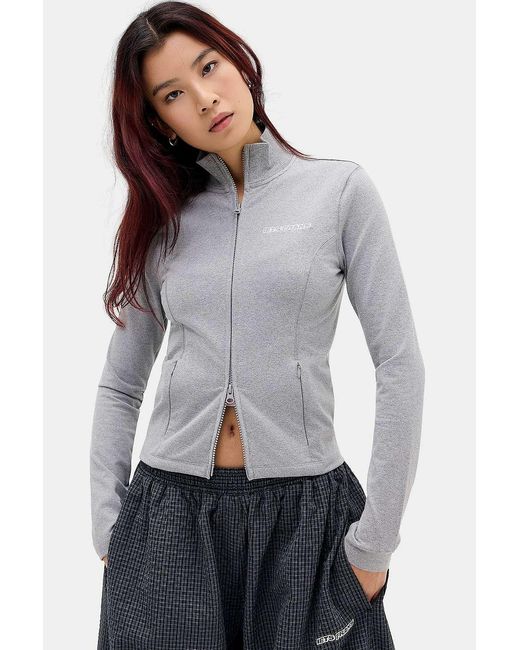 iets frans Gray Grey Kali Track Top