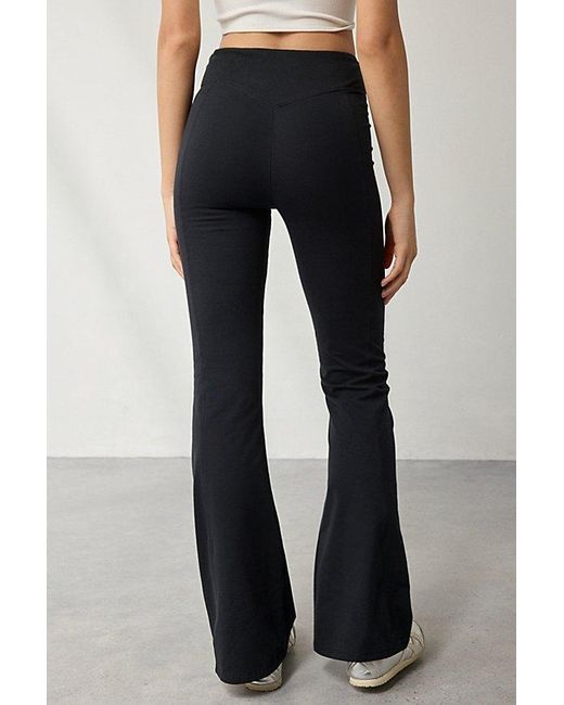 Out From Under Blue Sculpt High Rise Crossover Flare Legging Pant