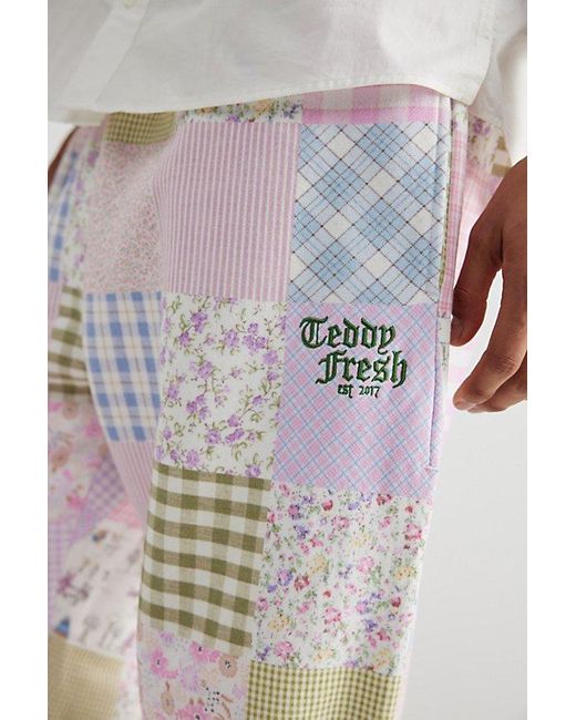 Teddy Fresh Multicolor Quilt Print Sweatpant for men