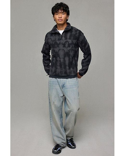 Mountain Hardwear Gray Big Grid Half Zip Pullover Jacket for men