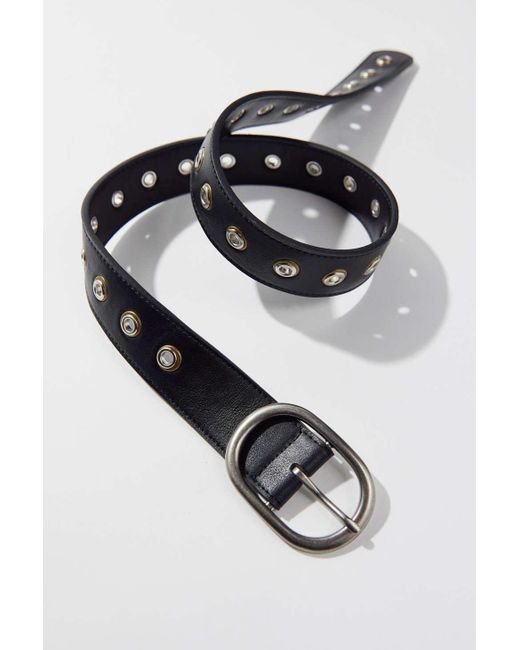 Urban Outfitters Y2k Grommet Belt in Black Lyst