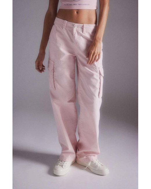 IUGA Relaxed Women Pink Trousers - Price History
