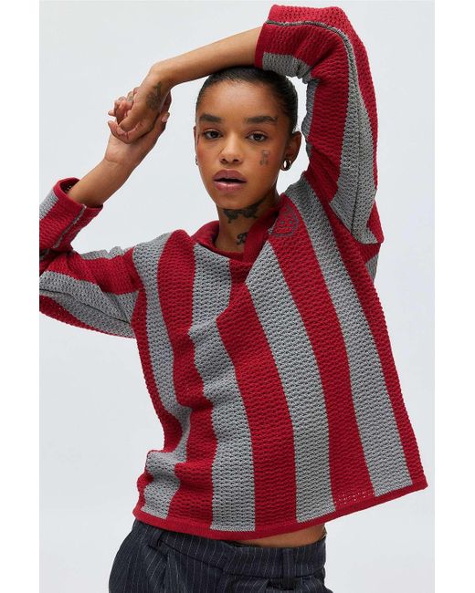BDG Red Mitchell Knit Jumper