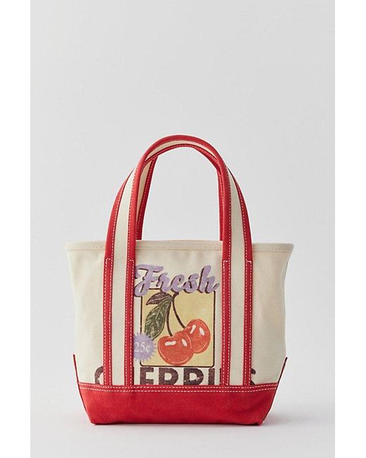 BDG Red Graphic Mini Canvas Tote Bag