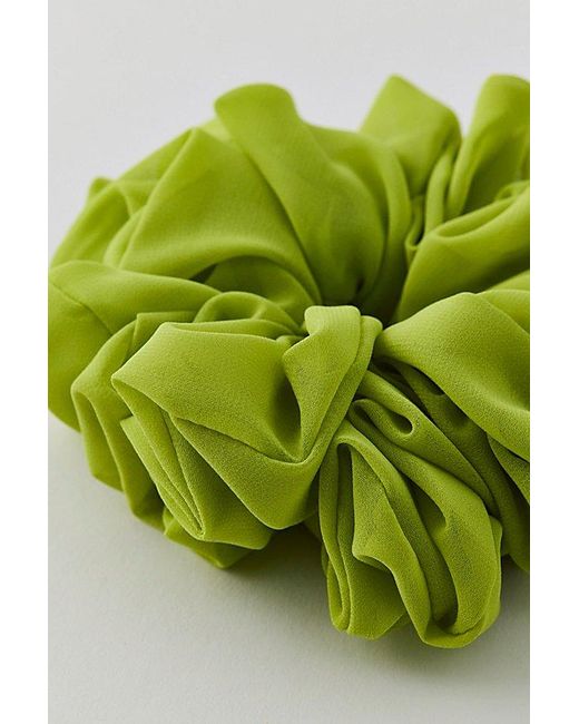 Urban Outfitters Green Oversized Chiffon Scrunchie