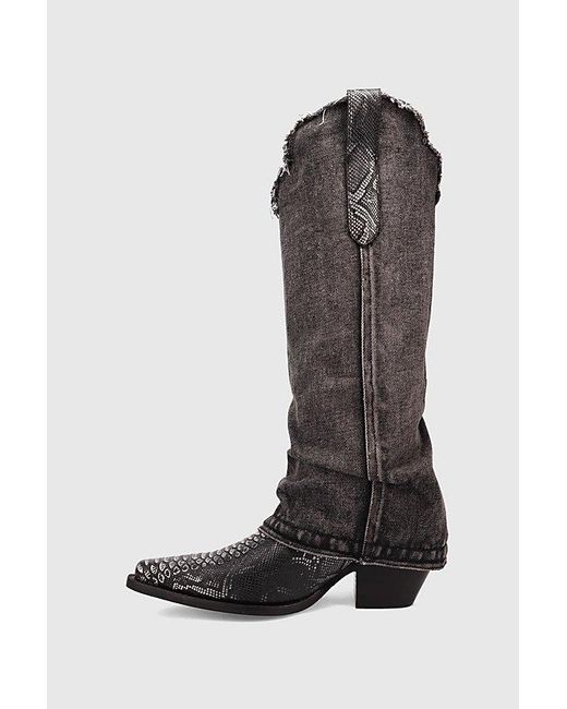 Dingo Black Shabby Leather Boot