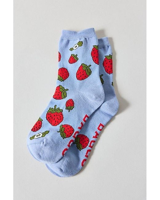 Baggu Blue Crew Socks