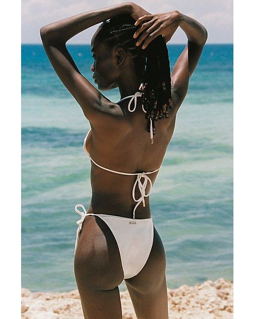 Sunkissed White Le Triangle String Bikini Bottom