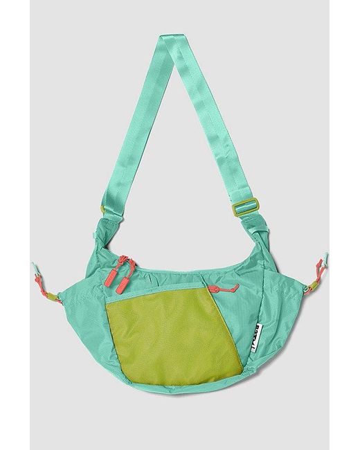 BABOON TO THE MOON Blue Crescent Crossbody Bag