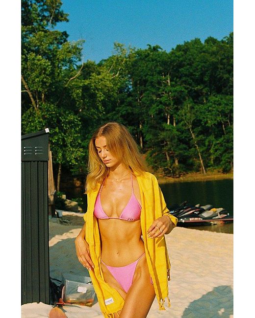 Sunkissed Pink Le Triangle String Bikini Top