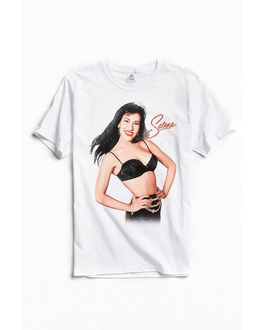 Urban Outfitters White Selena Signature Tee for men