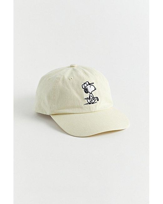 Urban Outfitters Natural Snoopy Washed Dad Hat for men