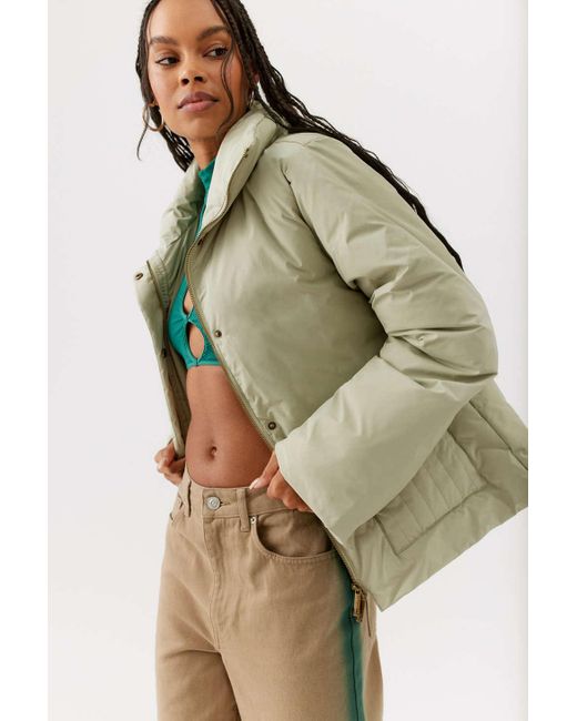 Unreal Fur Under Cover Puffer Jacket in Green | Lyst
