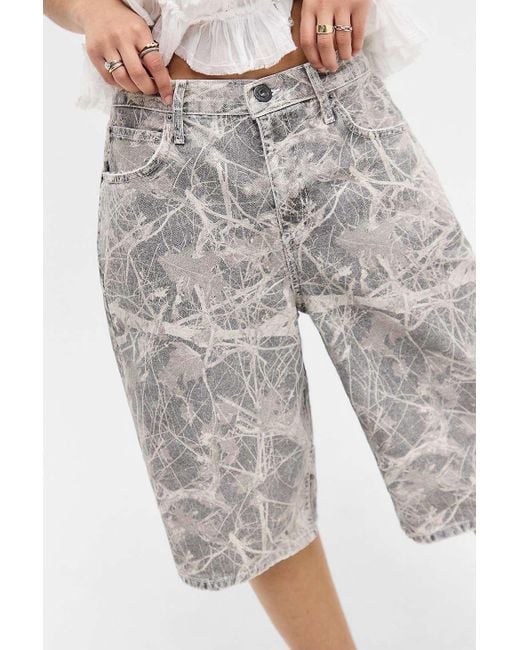 BDG Gray Missouri Camo Jorts