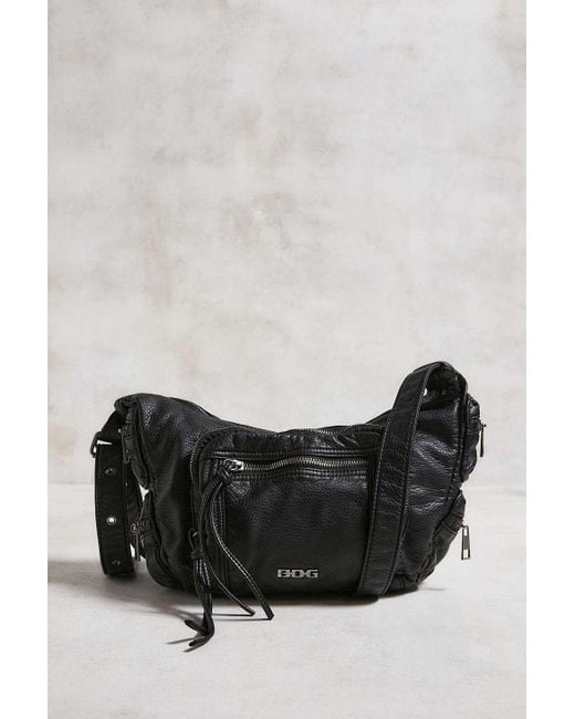 BDG Gray Kat Faux Leather Pocket Bag