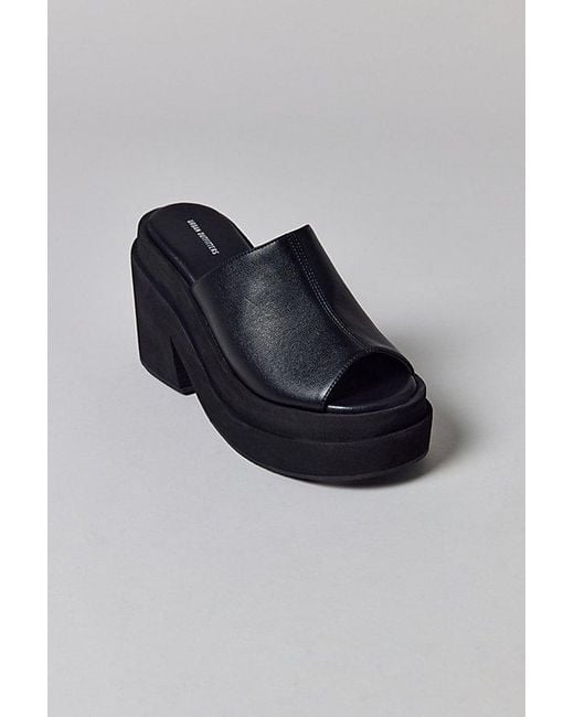 Urban Outfitters Blue Uo Pippa Platform Mules