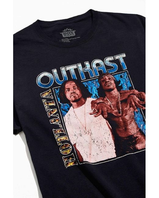 Urban Outfitters Cotton Outkast Hotlanta Retro Tee in Washed Black (Blue)  for Men - Lyst