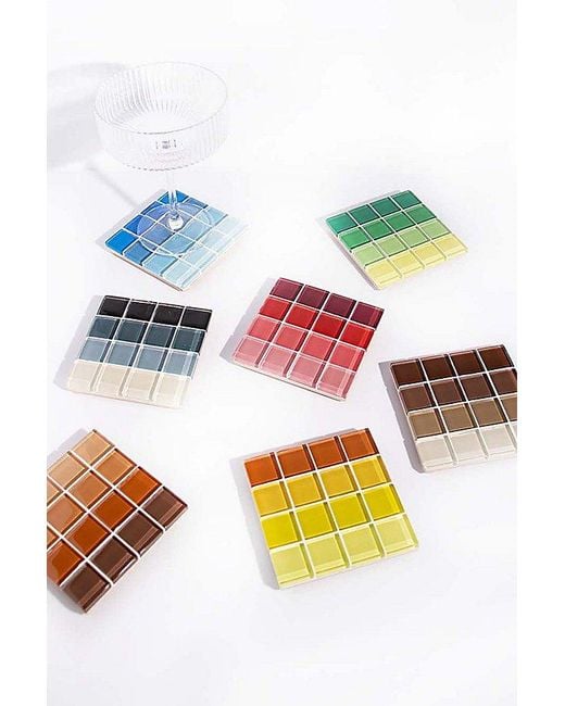 Subtle Studios Green Ombre Tile Coaster