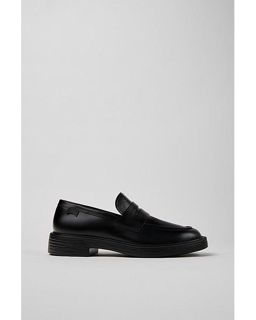 Camper Black Dean Leather Loafer for men