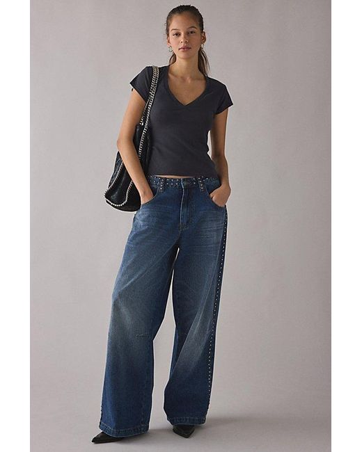 BDG Gray V-Neck Short Sleeve Spill The Tee