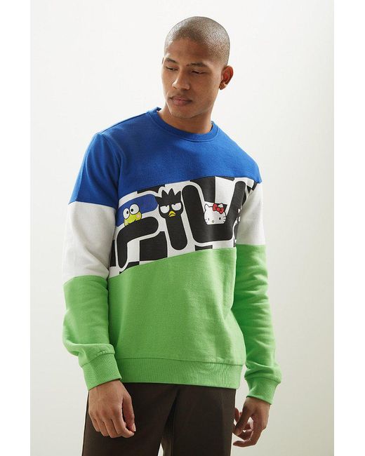Fila Fila X Sanrio For Uo Crew Neck Sweatshirt in Blue for Men | Lyst