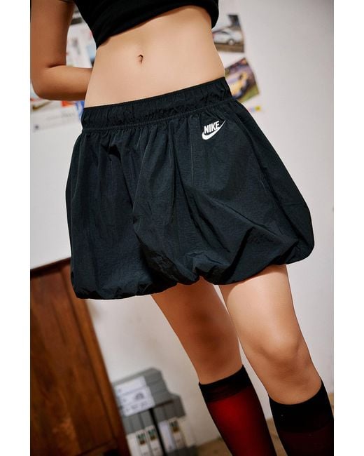 Nike Black Sportswear Nylon Bubble Skirt