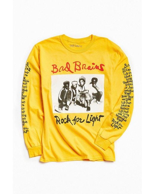 Urban Outfitters Bad Brains Rock For Light Long Sleeve Tee in Metallic for  Men