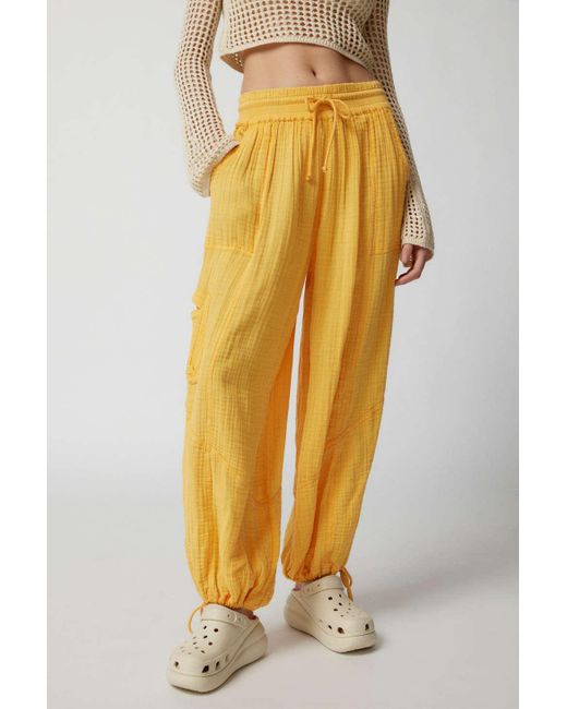 Out From Under Natural Cameron Utility Pant In Orange,at Urban Outfitters