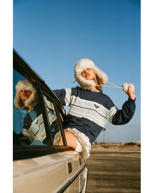 Roxy Blue Uo Exclusive 90s Knit Jumper