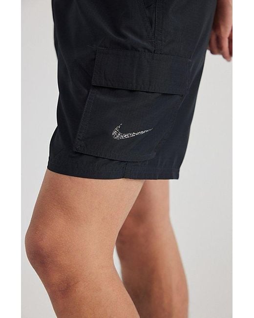 Nike Black Packable Belted Cargo Short for men