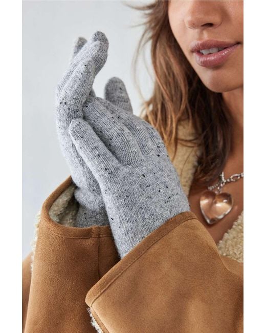 Urban Outfitters Brown Uo Super-soft Gloves