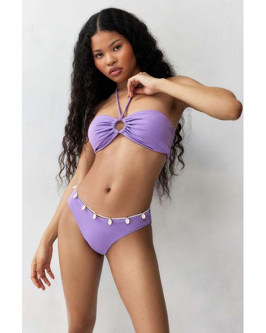 Daisy Street Purple Halterneck Bikini Top