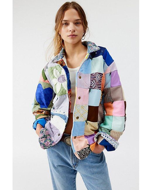 Urban Renewal Blue Remade Quilted Jacket