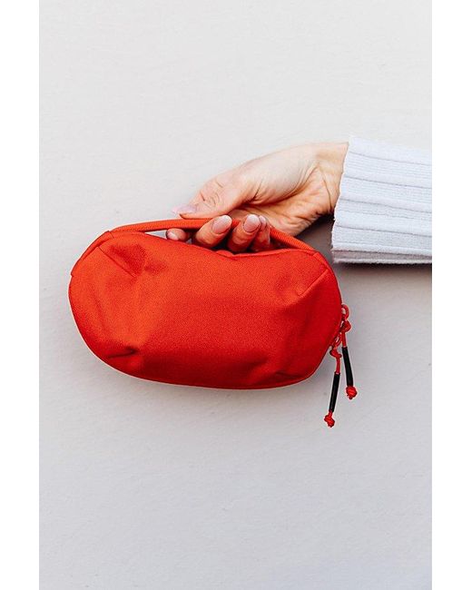 Brevite Orange Recycled Small Travel Pouch for men