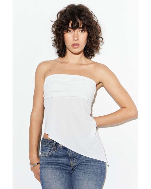 Urban Outfitters White Uo Y2k Tube Top