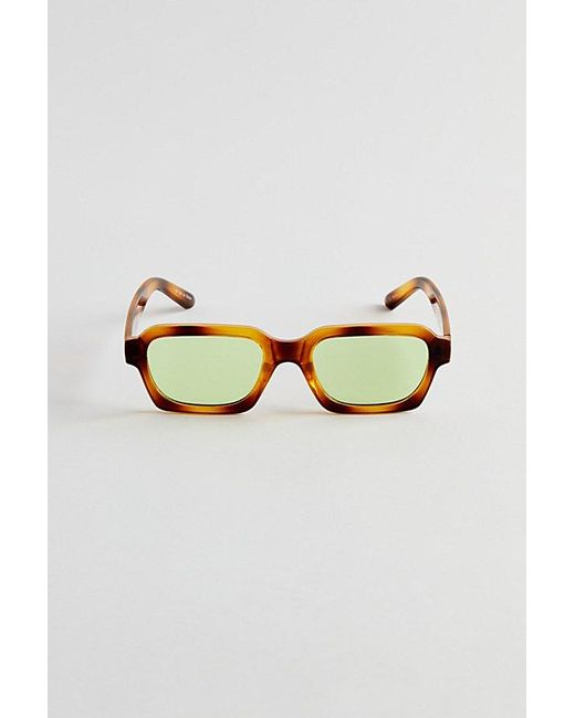 Urban Outfitters Brown Pascal Plastic Rectangle Sunglasses for men