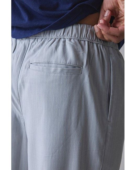 Urban Outfitters Blue Uo Pinstripe Pull-On Trouser Pant for men