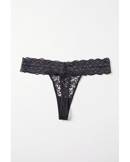 Out From Under Black Lace Low-Rise Thong