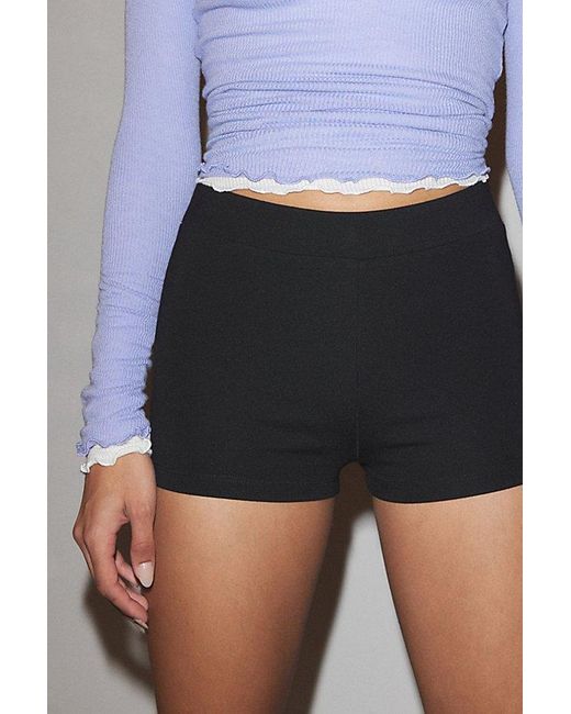 Out From Under Blue Ponte Micro Short