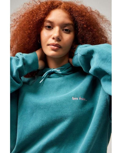 iets frans Blue Deep Teal Hoodie