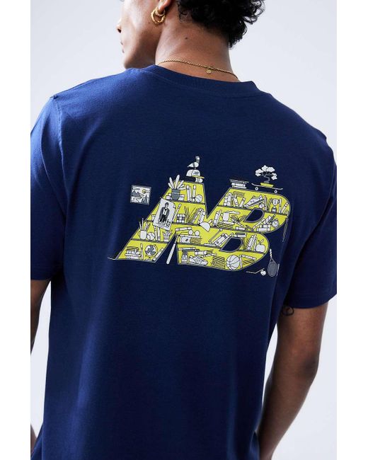 New Balance Blue Navy Intellect T-shirt for men
